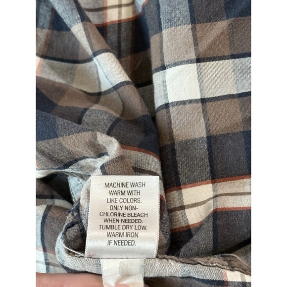 Sonoma Shirt Men's 3XB Short Sleeve Button Up‎  Plaid Cotton Lightweight - Picture 7 of 11